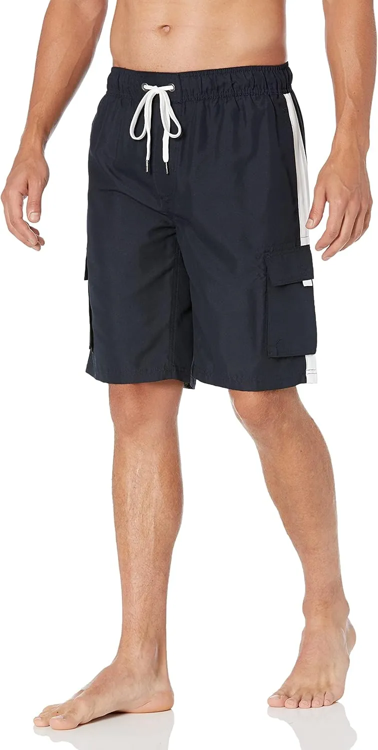 Southpole Men's Quick Dry Water Resistant Cargo Shorts, Inseam 9"