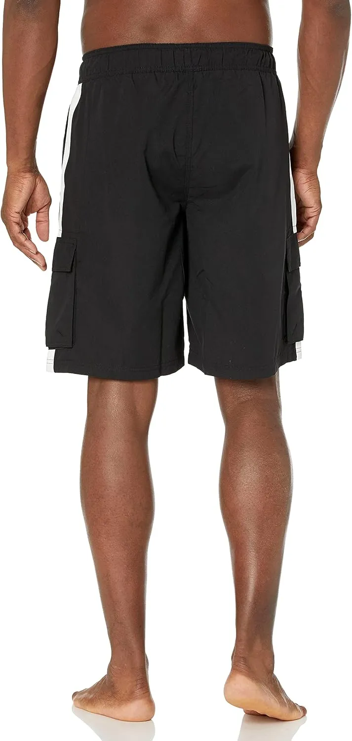 Southpole Men's Quick Dry Water Resistant Cargo Shorts, Inseam 9"