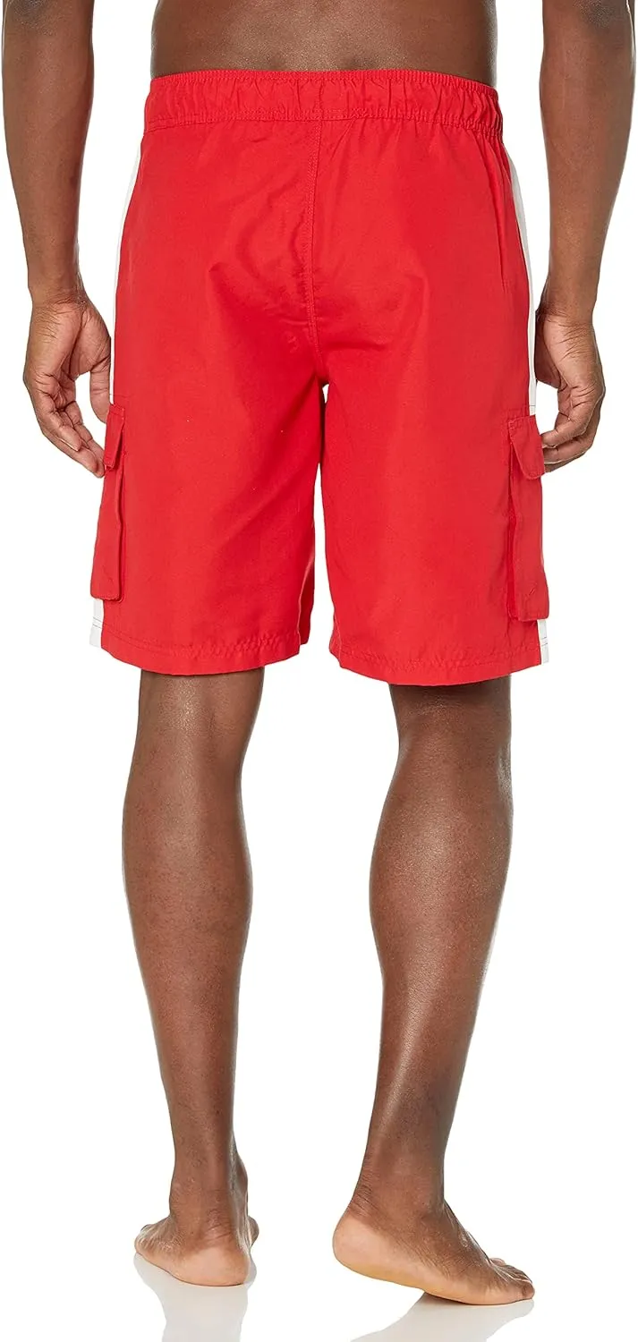 Southpole Men's Quick Dry Water Resistant Cargo Shorts, Inseam 9"