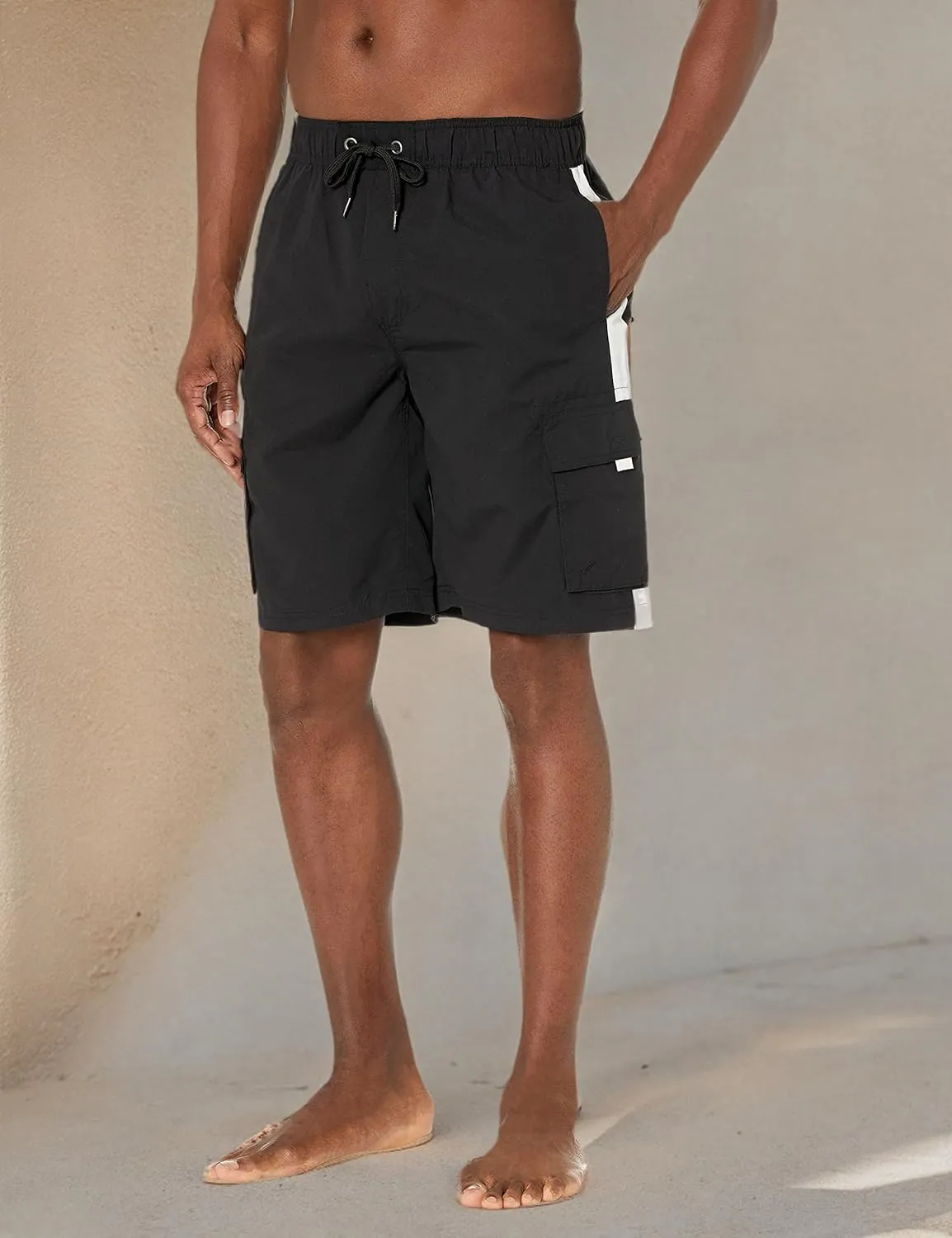 Southpole Men's Quick Dry Water Resistant Cargo Shorts, Inseam 9"