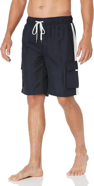 Southpole Men's Quick Dry Water Resistant Cargo Shorts, Inseam 9"