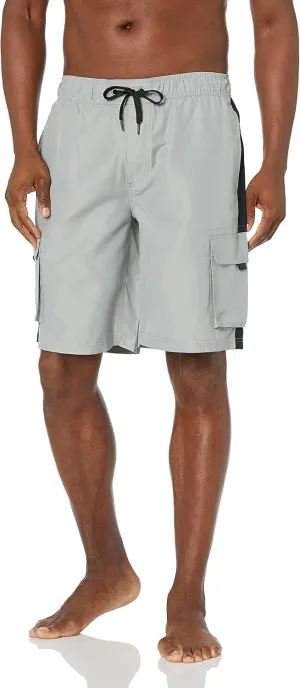 Southpole Men's Quick Dry Water Resistant Cargo Shorts, Inseam 9"
