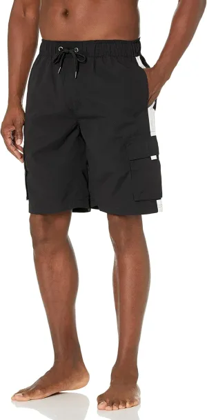 Southpole Men's Quick Dry Water Resistant Cargo Shorts, Inseam 9"