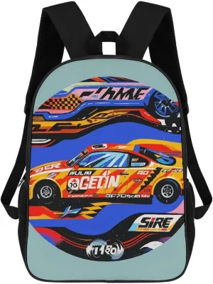 Speed Racing Extreme Sports Business Laptop Backpack for Women Men 17 Inch Carry on Backpack Waterproof Black Bookbag Fashion Lightweight Backpacks for Travel Hiking Camping Casual Daypack Backpacks