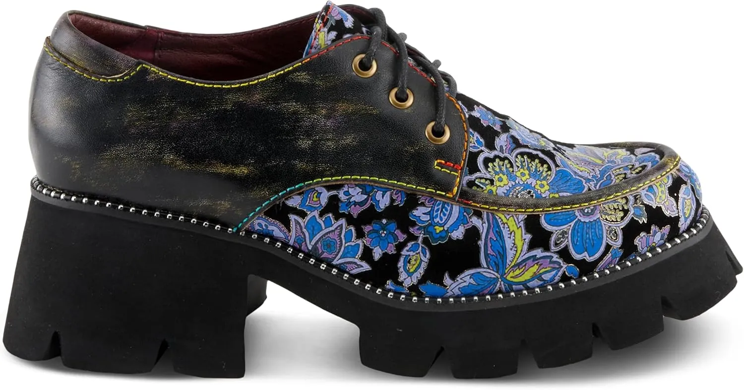 Spring Step L'Artiste Lugged Women's Platform Bootie - Chunky Sole, Edgy Rivet Accents, Fashionable & Comfortable