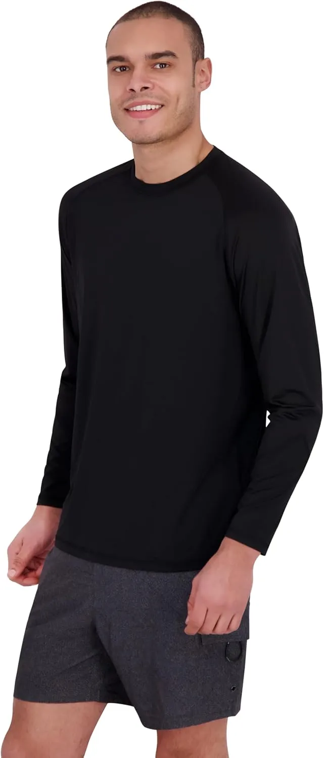 Spyder Men's Long Sleeve Rashguard – UPF , Quick-Dry, Swim Shirt, Surfing, Hiking, Workouts