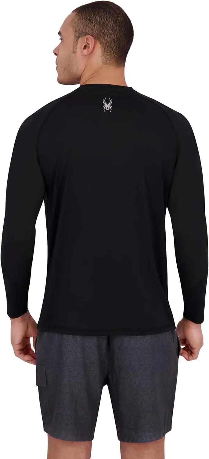 Spyder Men's Long Sleeve Rashguard – UPF , Quick-Dry, Swim Shirt, Surfing, Hiking, Workouts