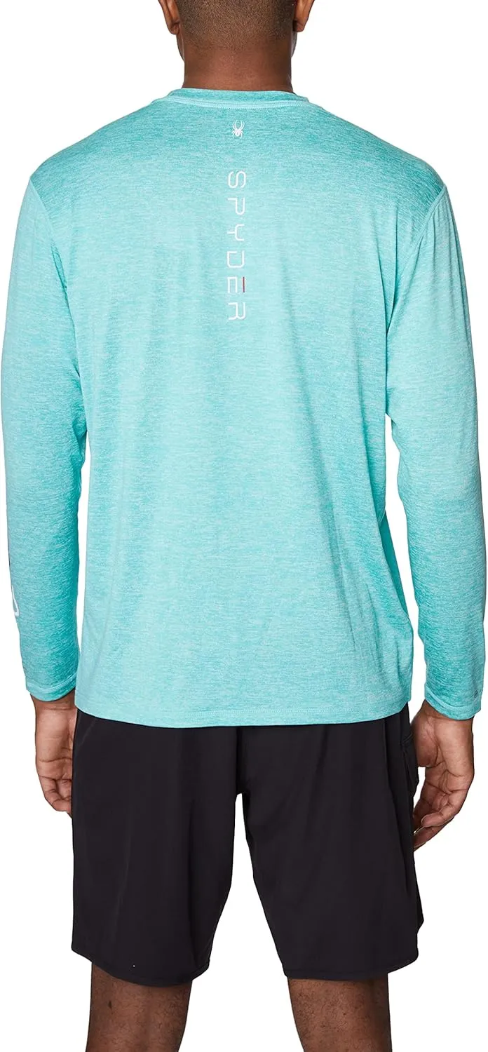 Spyder Men's Long Sleeve Rashguard – UPF , Quick-Dry, Swim Shirt, Surfing, Hiking, Workouts