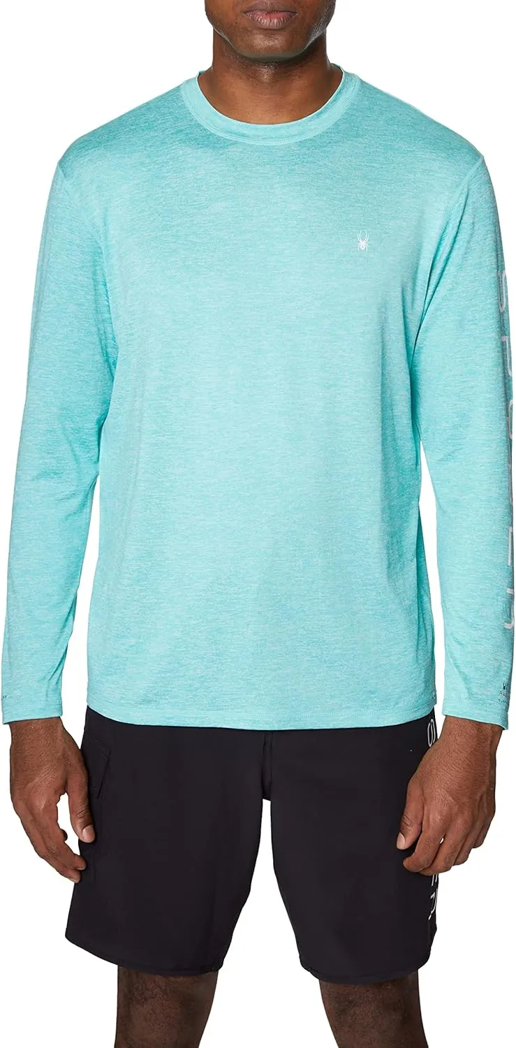 Spyder Men's Long Sleeve Rashguard – UPF , Quick-Dry, Swim Shirt, Surfing, Hiking, Workouts