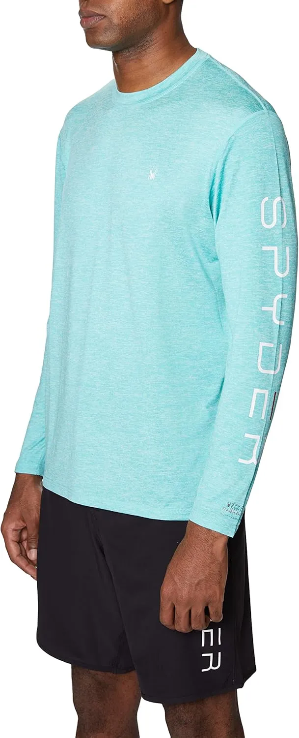 Spyder Men's Long Sleeve Rashguard – UPF , Quick-Dry, Swim Shirt, Surfing, Hiking, Workouts