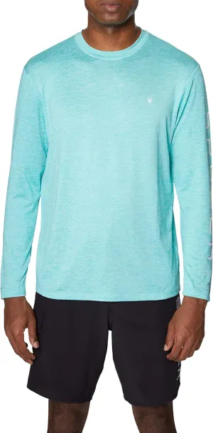 Spyder Men's Long Sleeve Rashguard – UPF , Quick-Dry, Swim Shirt, Surfing, Hiking, Workouts