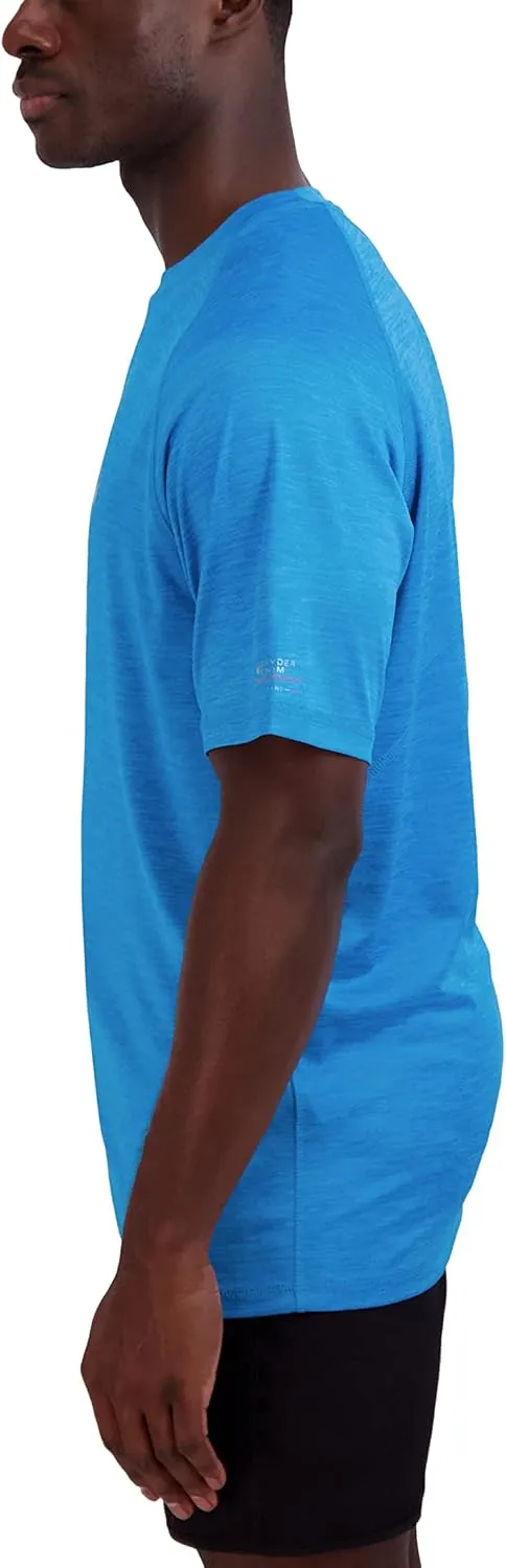 Spyder Men's Short Sleeve Rashguard – UPF , Quick-Dry, Swim Shirt, Surfing, Hiking, Workout