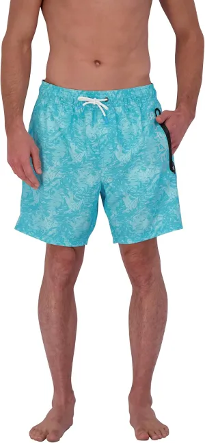 Spyder Men's Swim Trunks, Stretch, Quick-Dry, 7-inch Board Shorts, UPF 50 , Brief Liner
