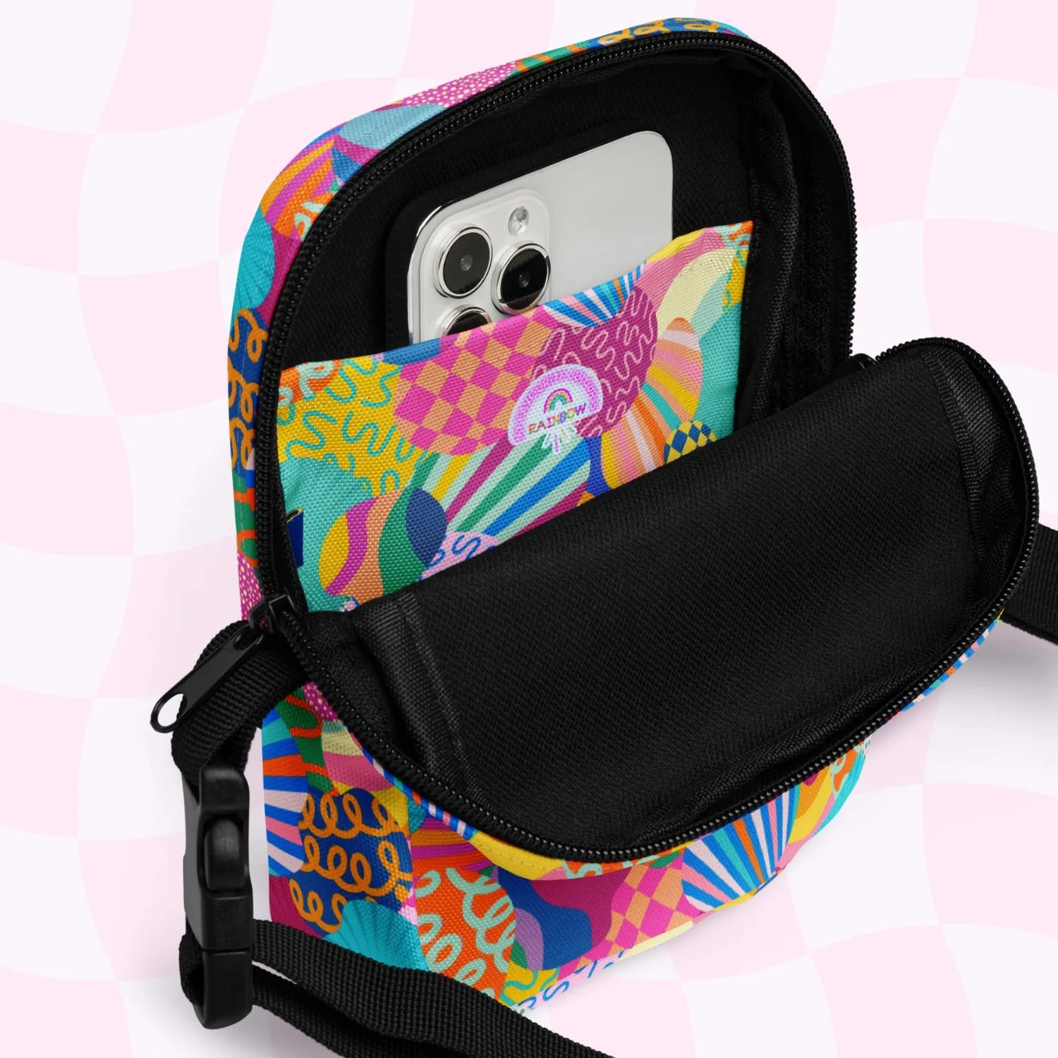 Squiggs and Stripes Mini Crossbody bag