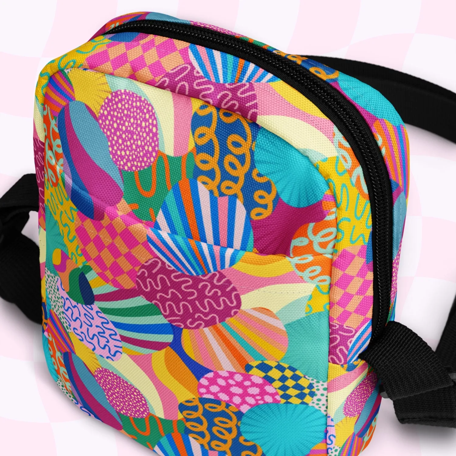 Squiggs and Stripes Mini Crossbody bag