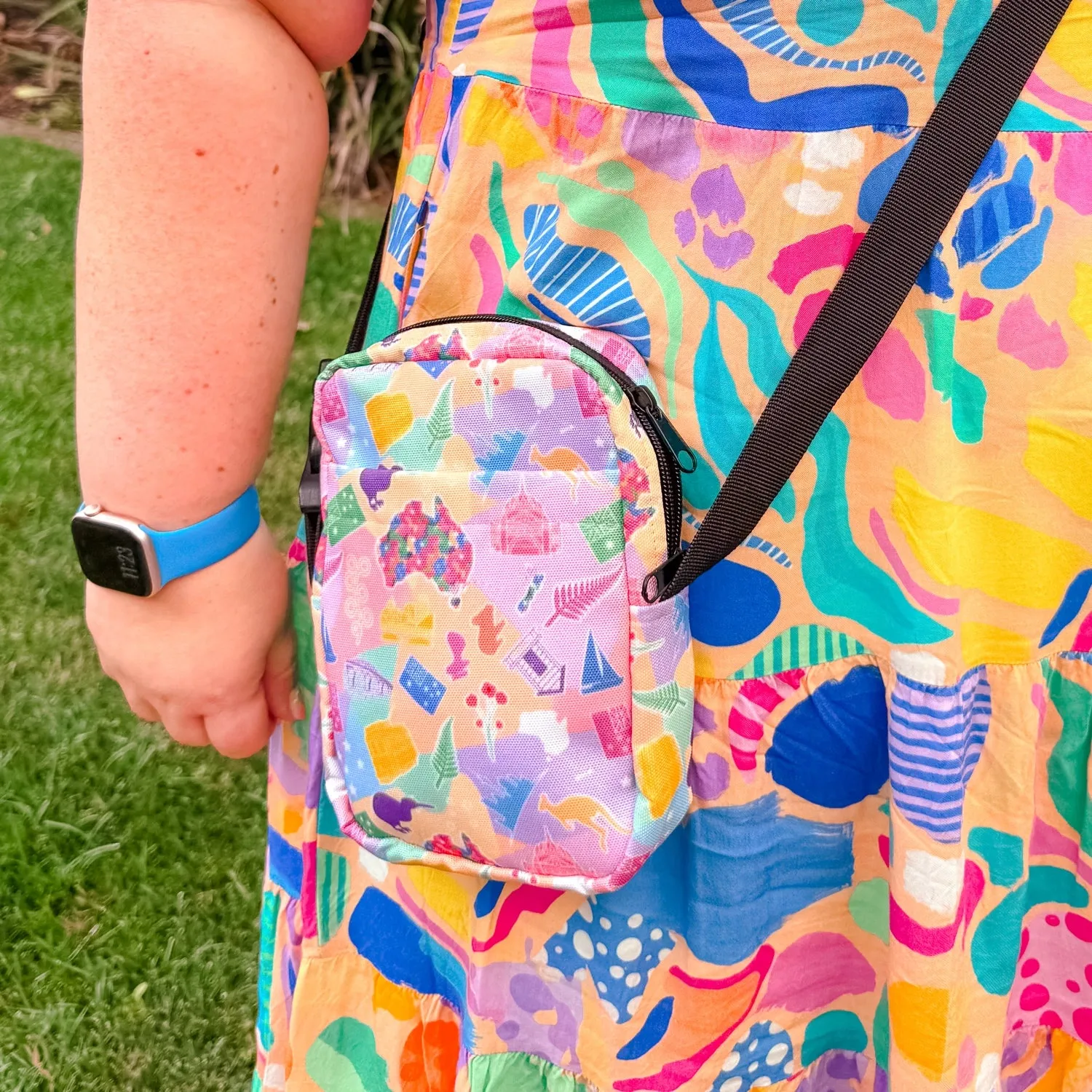 Squiggs and Stripes Mini Crossbody bag