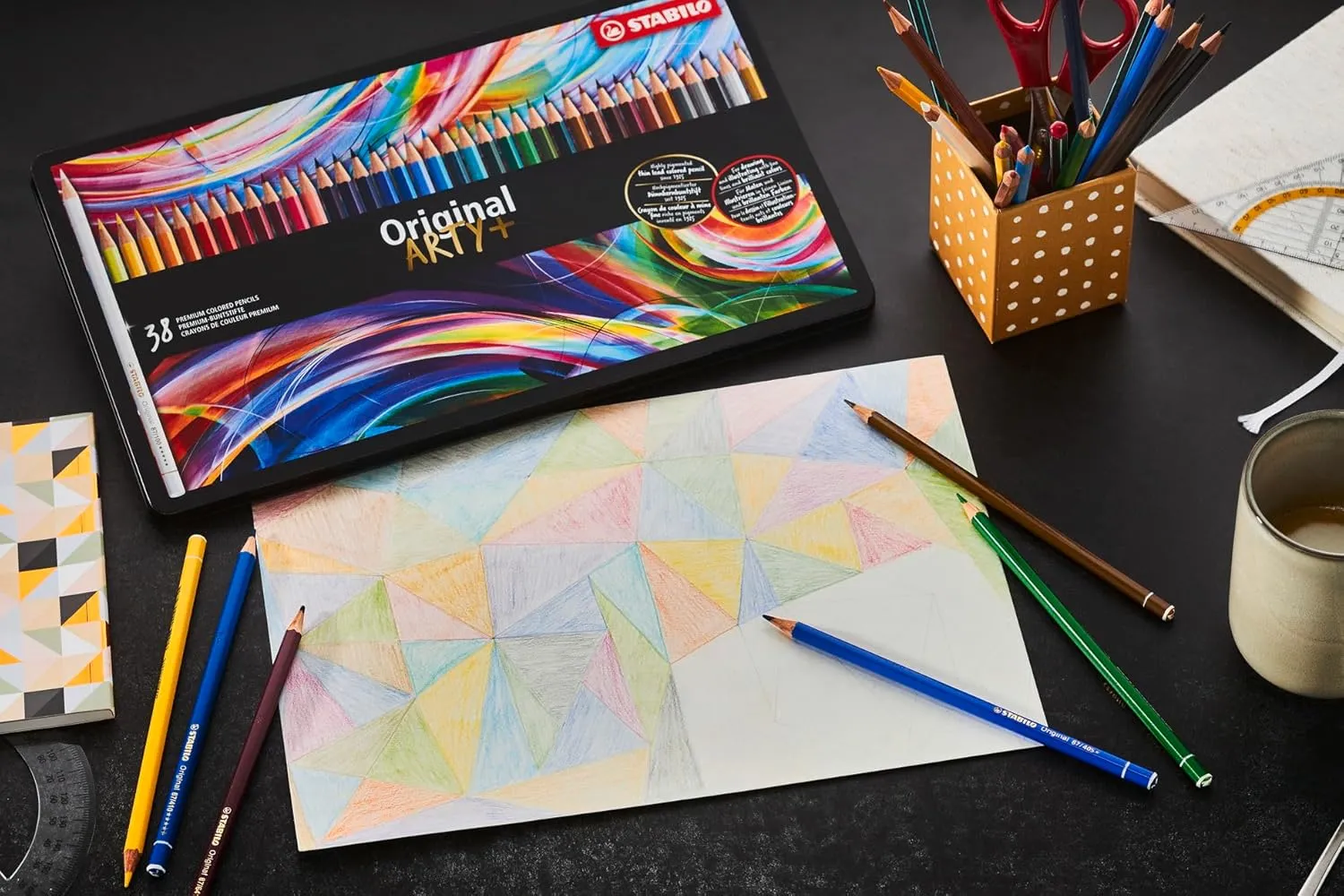 STABILO Premium Colouring Pencil - Original Metal Box of 24 assorted colours