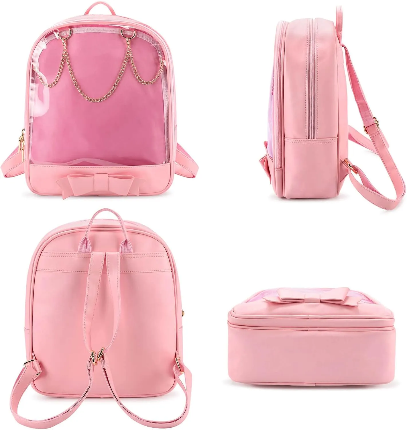STEAMEDBUN Ita Bag Backpack Bowknot Kawaii Pin Display Backpack Bag with Insert