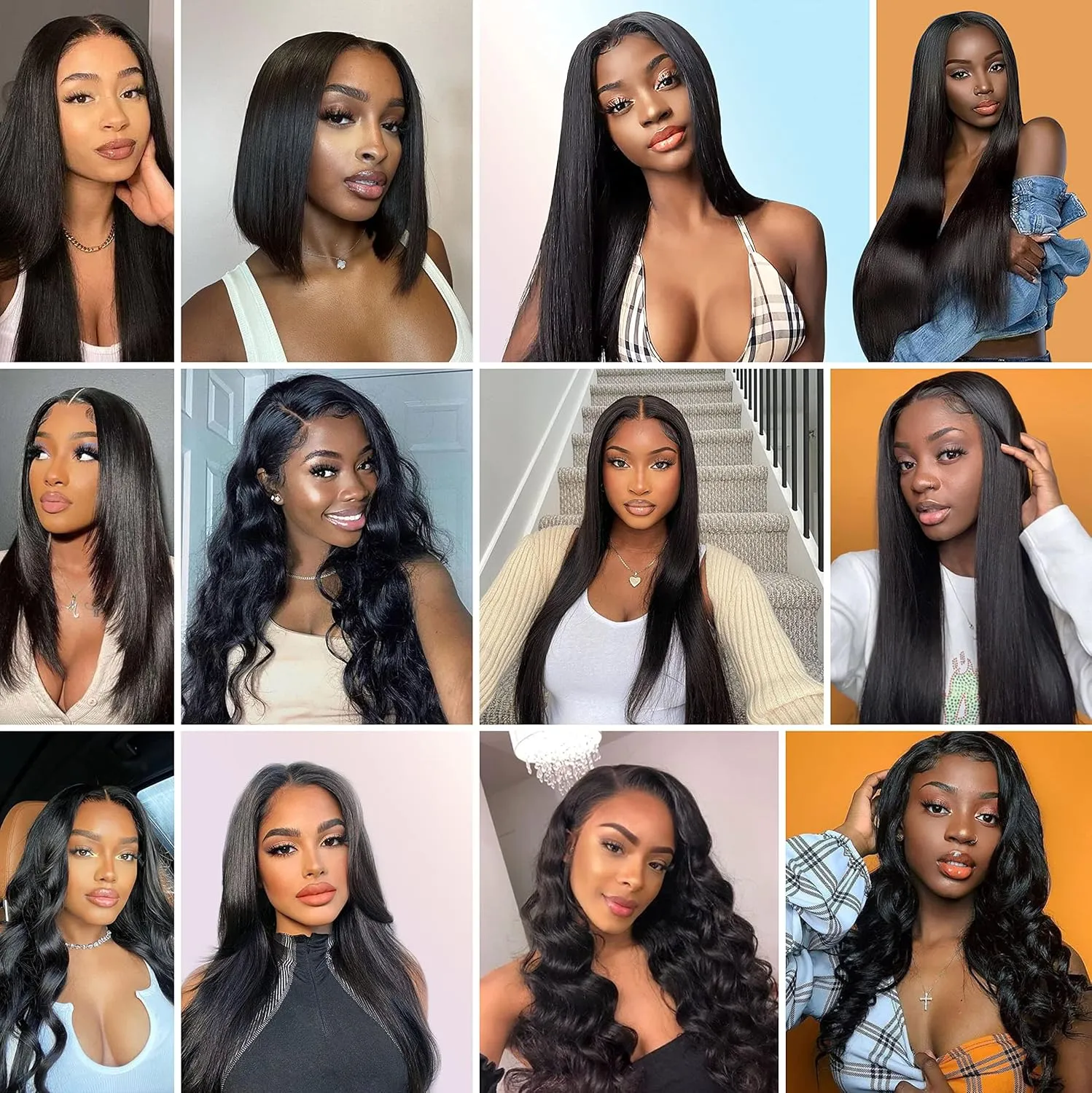 Straight 4x4 HD Lace Closure Human Hair,12A Transparent Lace Closure 100% Remy Human Hair Free Part Hand Tied Swiss Lace Closures Pre Plucked with Baby Hair Front Only Natural Black(10 Inch)