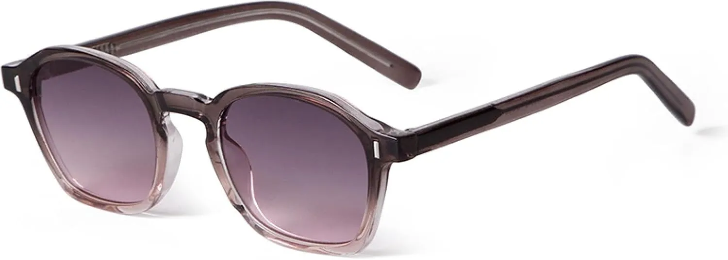 Sunglasses Women Men Vintage Rivet Cp Inner Temple Brown Uv400