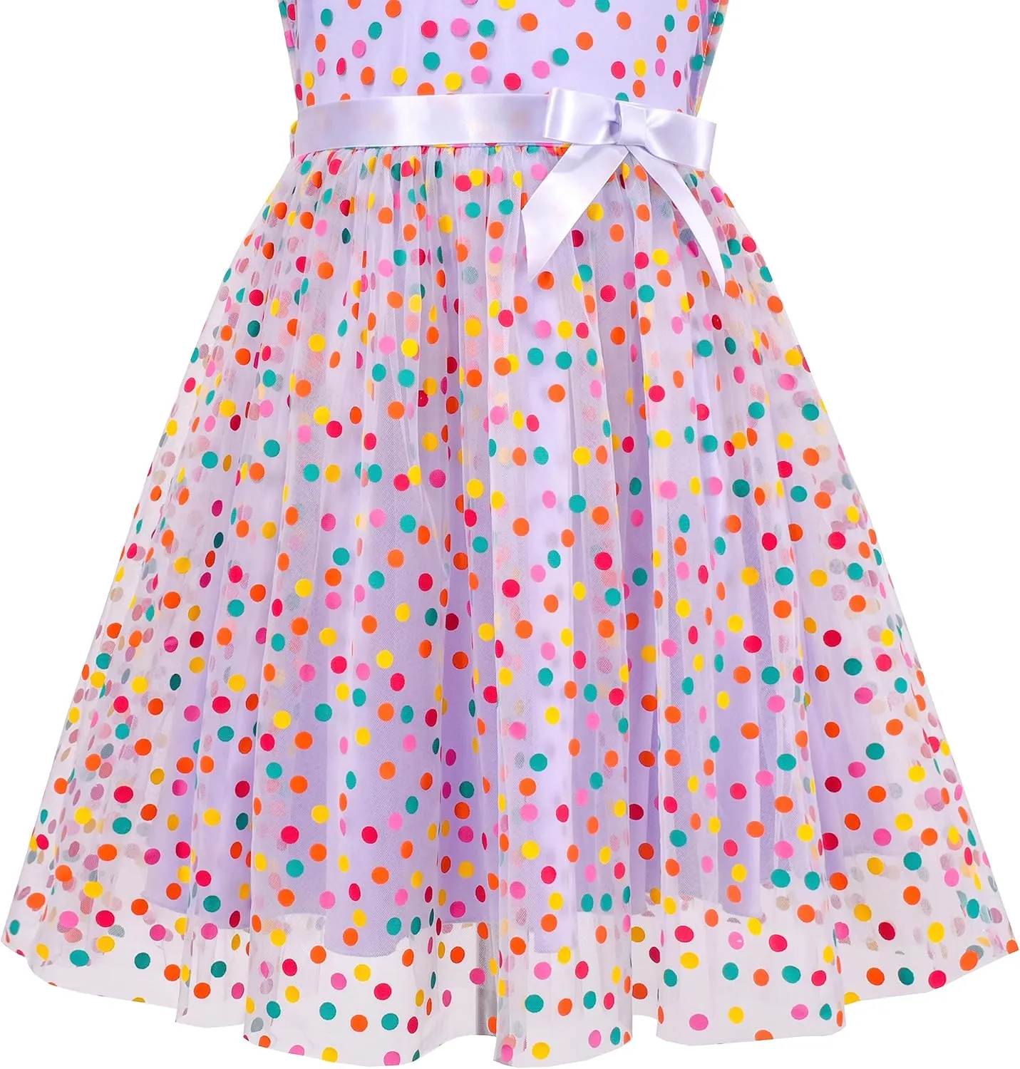 Sunny Fashion Girls Dress Caramel Star Lace Short Sleeve Pleated Collar Dress