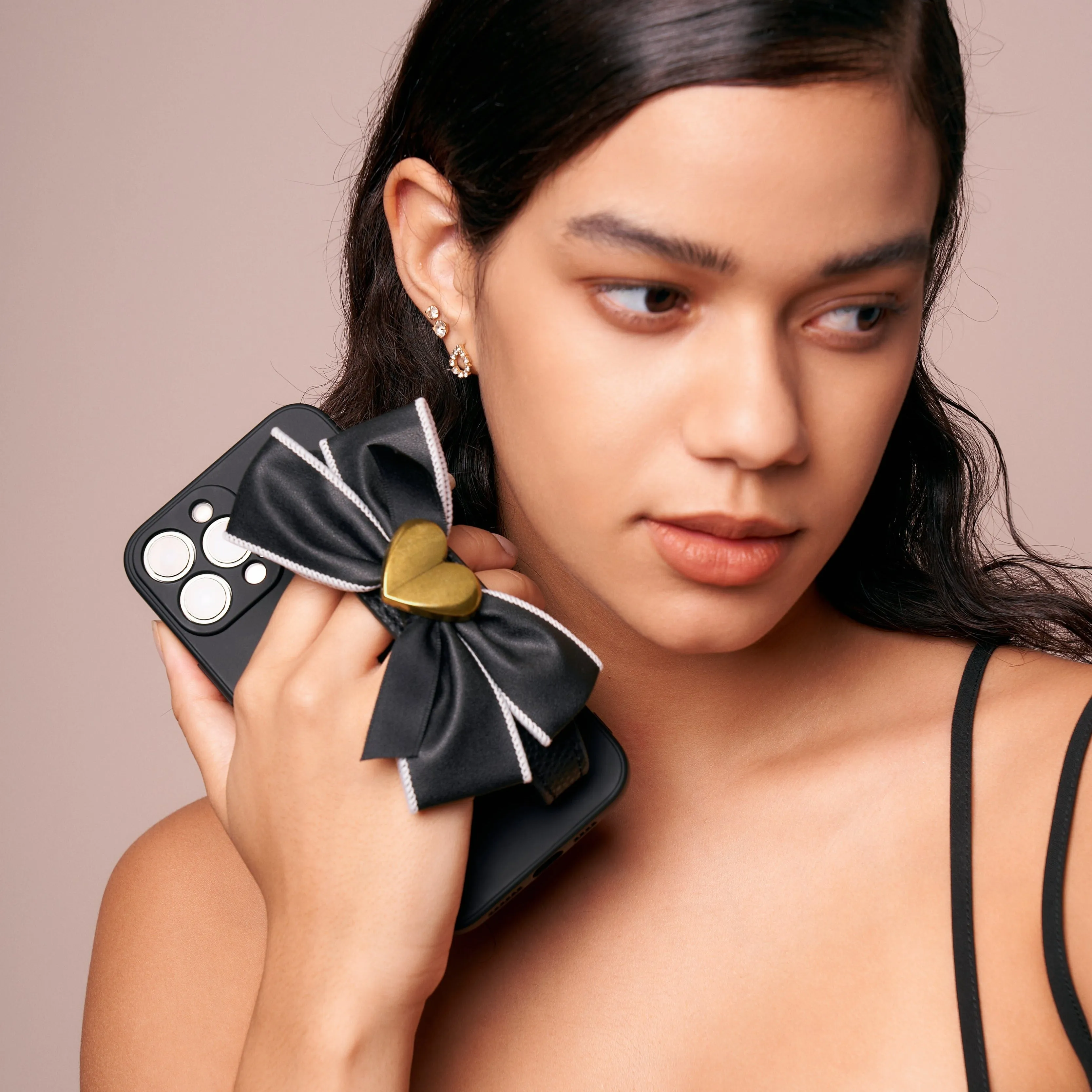 Sweet Bowknot Wristlet Phone Case
