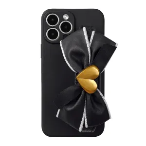 Sweet Bowknot Wristlet Phone Case