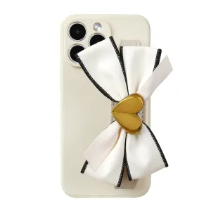 Sweet Bowknot Wristlet Phone Case