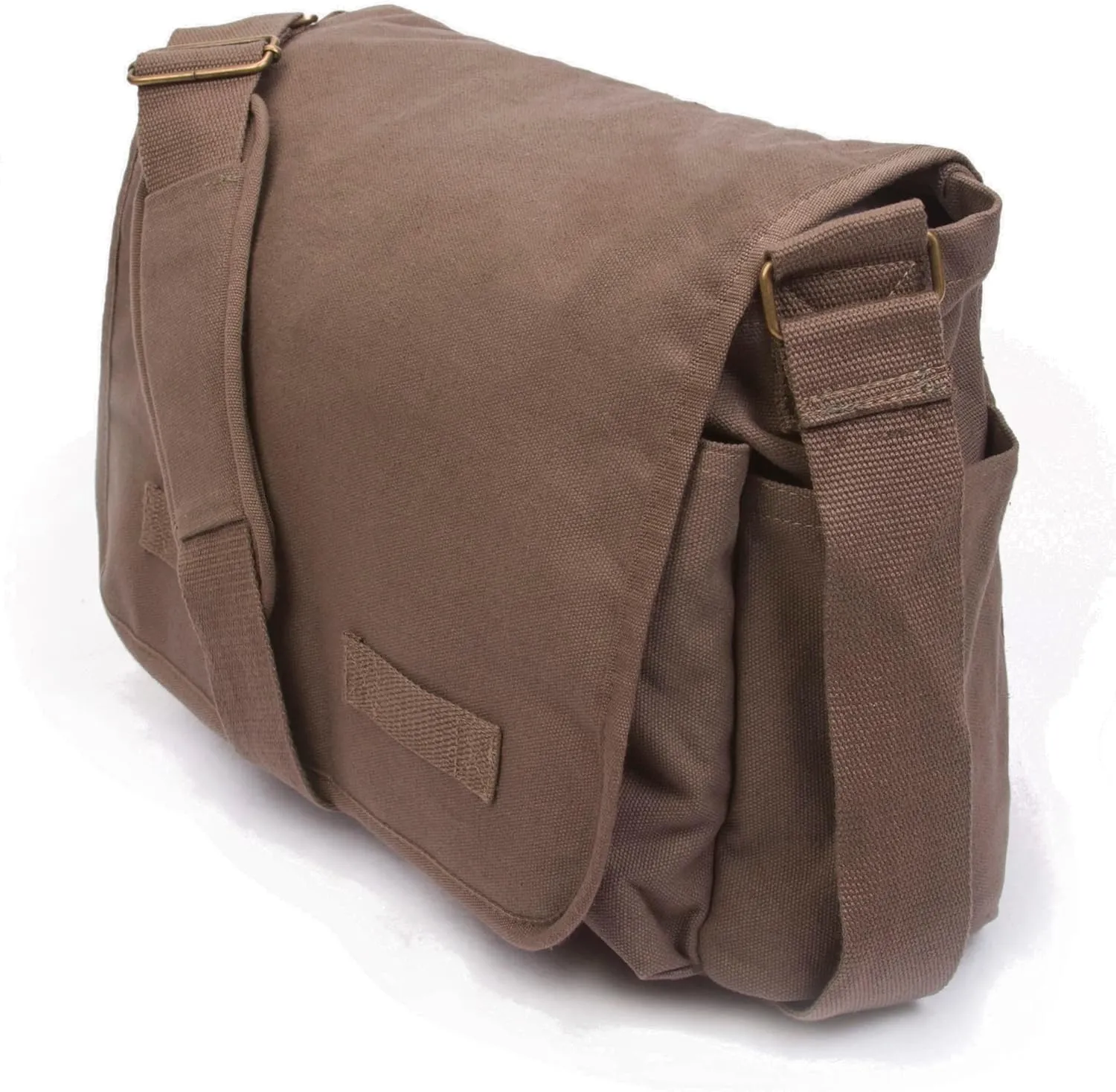 Sweetbriar Classic Vintage Messenger Bag - Original Heavyweight Cotton Canvas Shoulder Bag with Upgraded Features