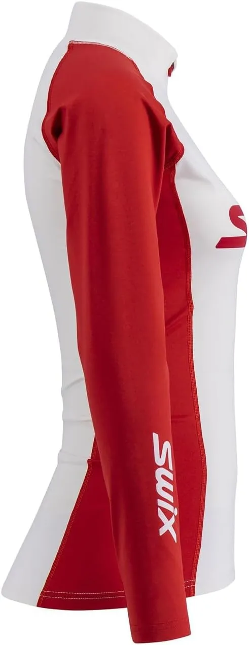 Swix Women's Winter Sports Cross Skiing Training Quick Racex Dry Half Zip Baselayer Top