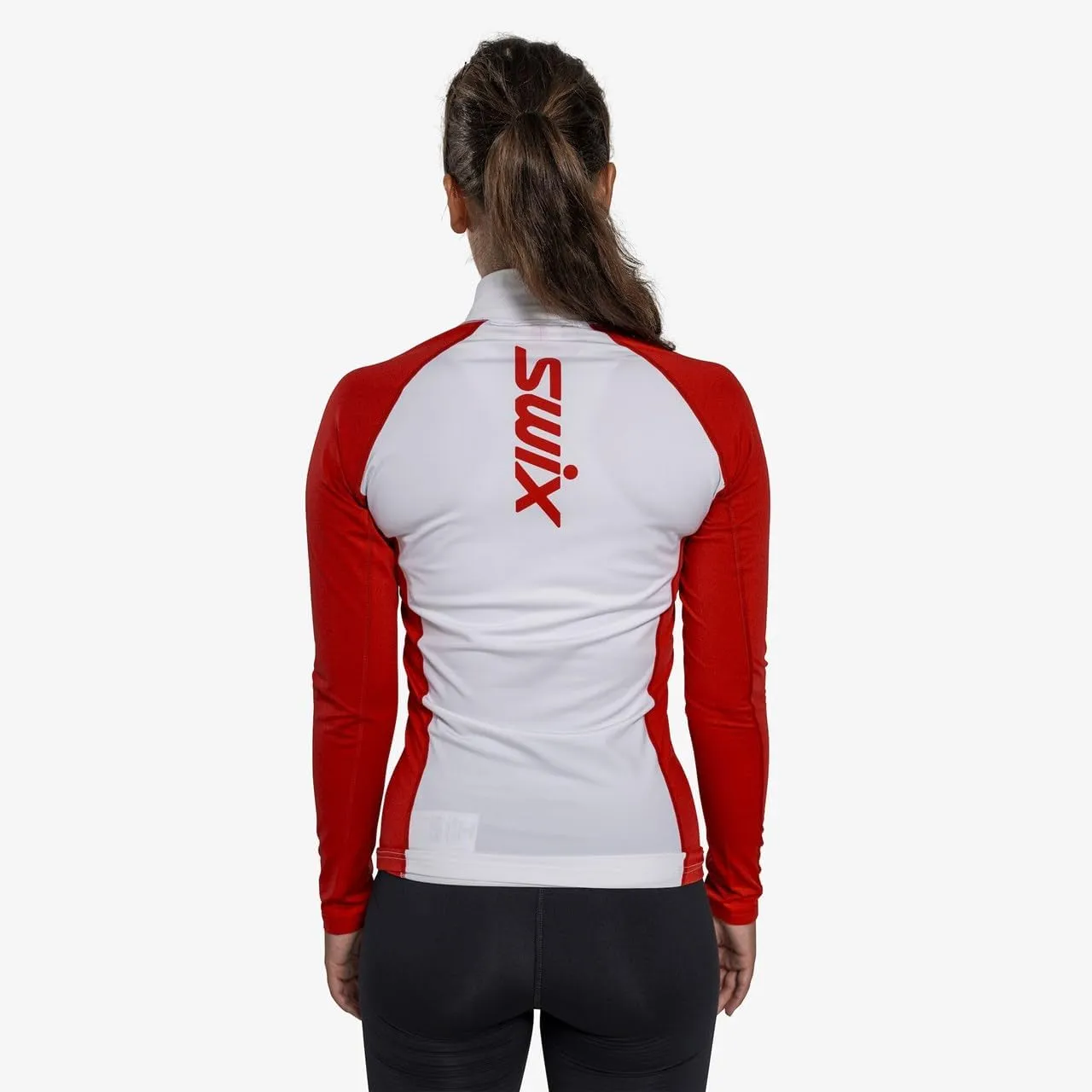 Swix Women's Winter Sports Cross Skiing Training Quick Racex Dry Half Zip Baselayer Top