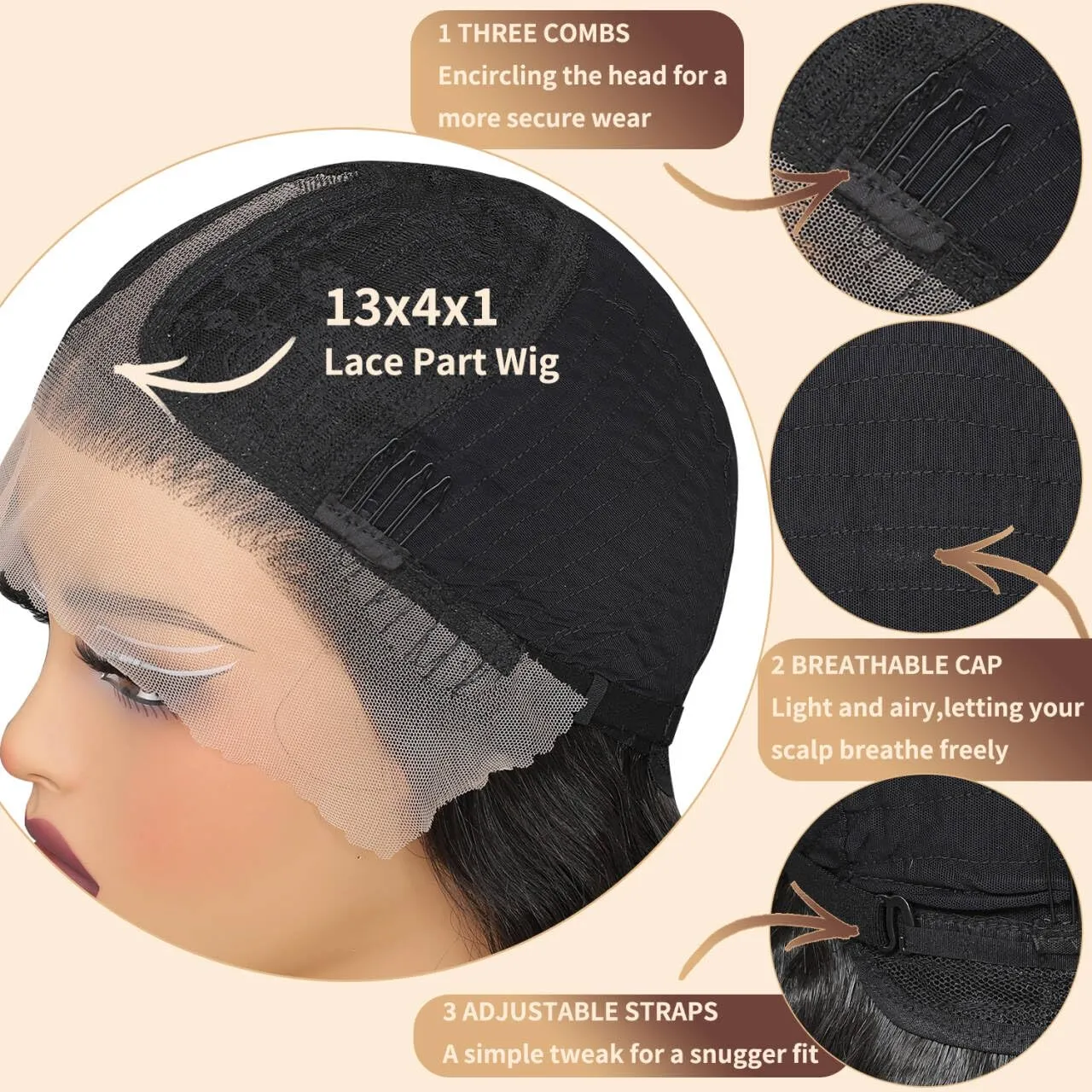 Synthetic Lace Front Wigs Pre Plucked With Baby Hair 13x4x1 Middle Part Wigs for Black Women Ombre Burgundy Glueless Ready to Wear