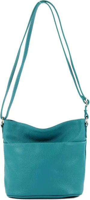 T198 - Italian shoulder bag small made of leather