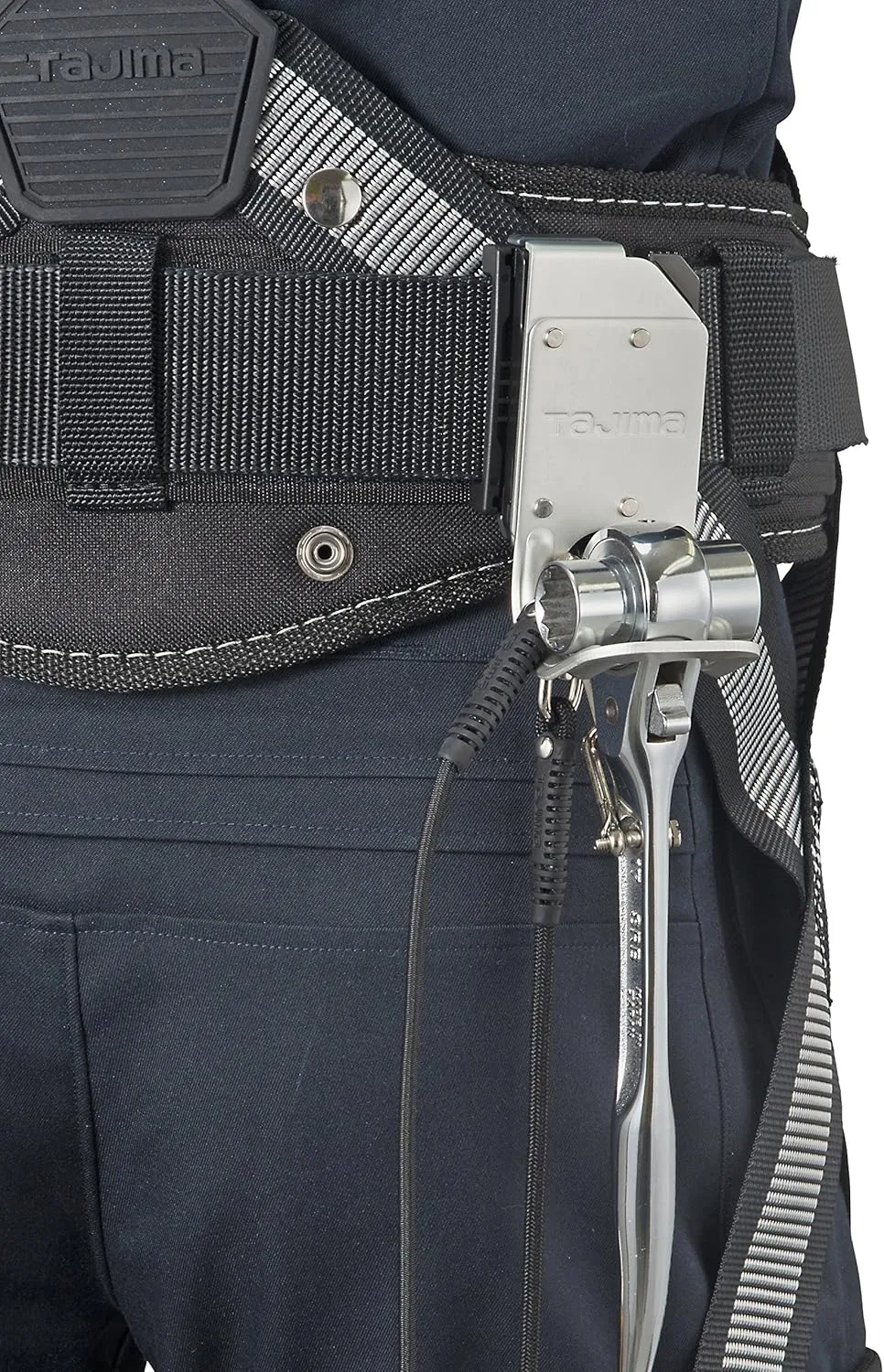 Tajima Safety System, Detachable Tool Holder, Lightweight Aluminum, Ratchet, Easy to Put on and Take Off, Attaches to a Belt Later, Easy to Replace Waist Tools, Choose Only the Tools You Use and