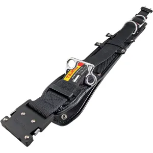 Tajima Work Positioning Waist Belt Flat D2 Black One Touch L WFXD2-WBL