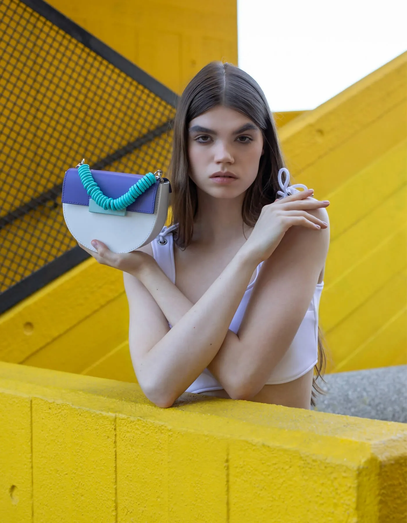 The Bounce Bag - Purple / White / Sky Blue