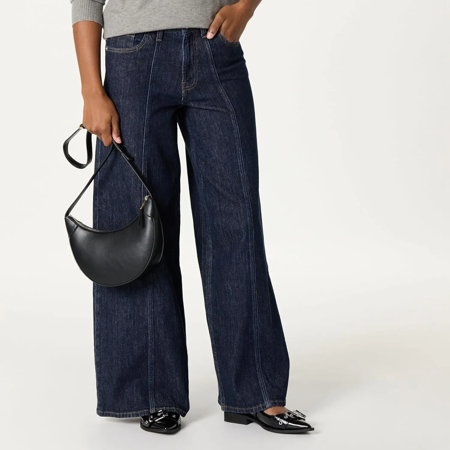 The Drop Kinsley Cresent Crossbody Bag