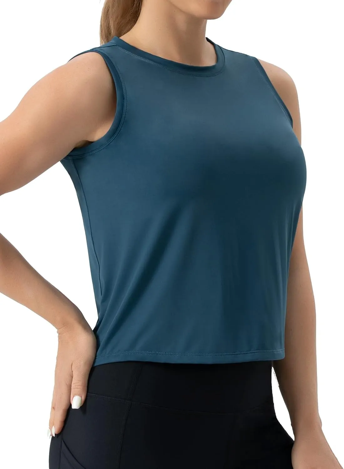 THE GYM PEOPLE Women's Workout Tops in Ice Silk Quick Dry Sleeveless