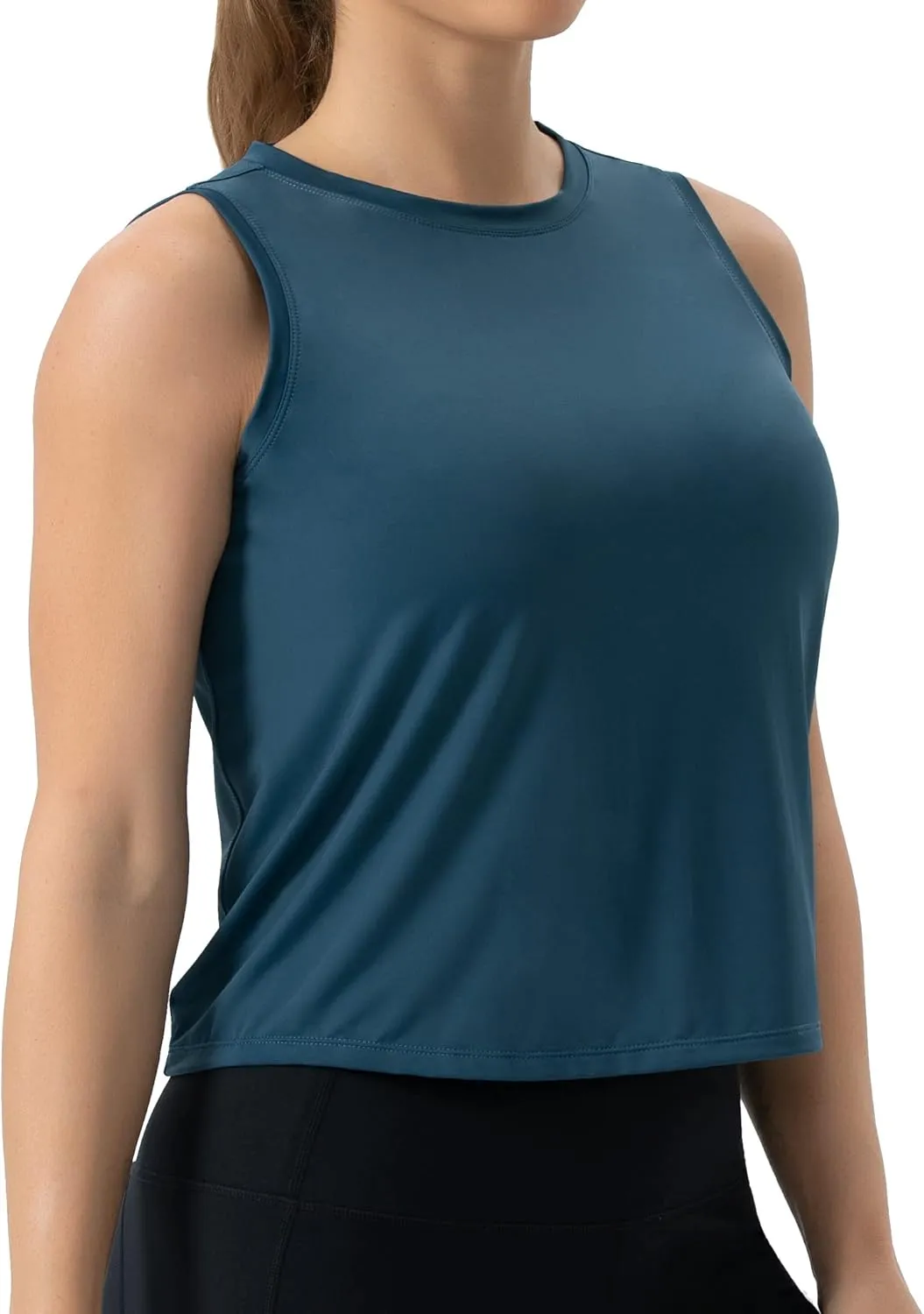 THE GYM PEOPLE Women's Workout Tops in Ice Silk Quick Dry Sleeveless