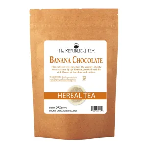 The Republic Of Tea Banana Cuppa Chocolate Tea Bags, 250 Tea Bags