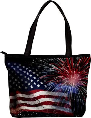 The Tote Bag For Women,Purses For Women,Handbags For Women,American Flag Celebration Handbags