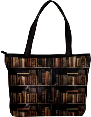 The Tote Bag For Women,Purses For Women,Handbags For Women,Book Shelf Book Room Library Handbags