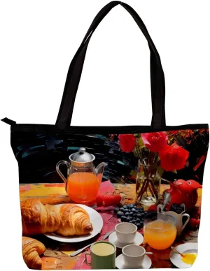 The Tote Bag For Women,Purses For Women,Handbags For Women,Breakfast Food Handbags