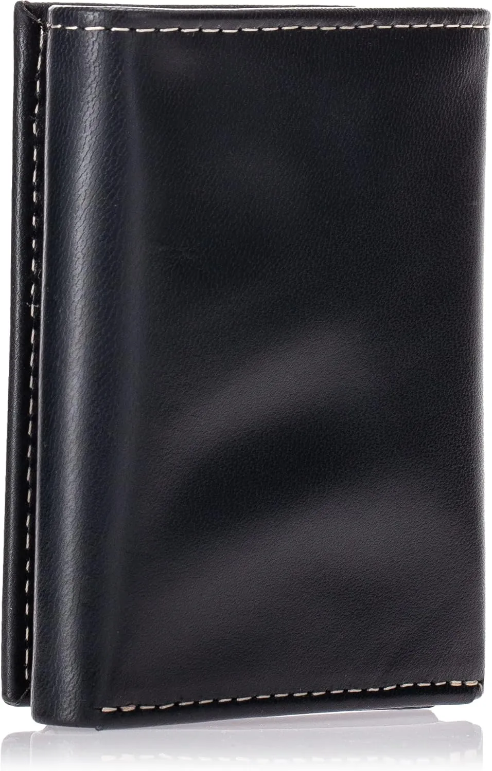 Timberland Men's Leather Trifold Wallet With Id Window, Black (Cloudy), One Size