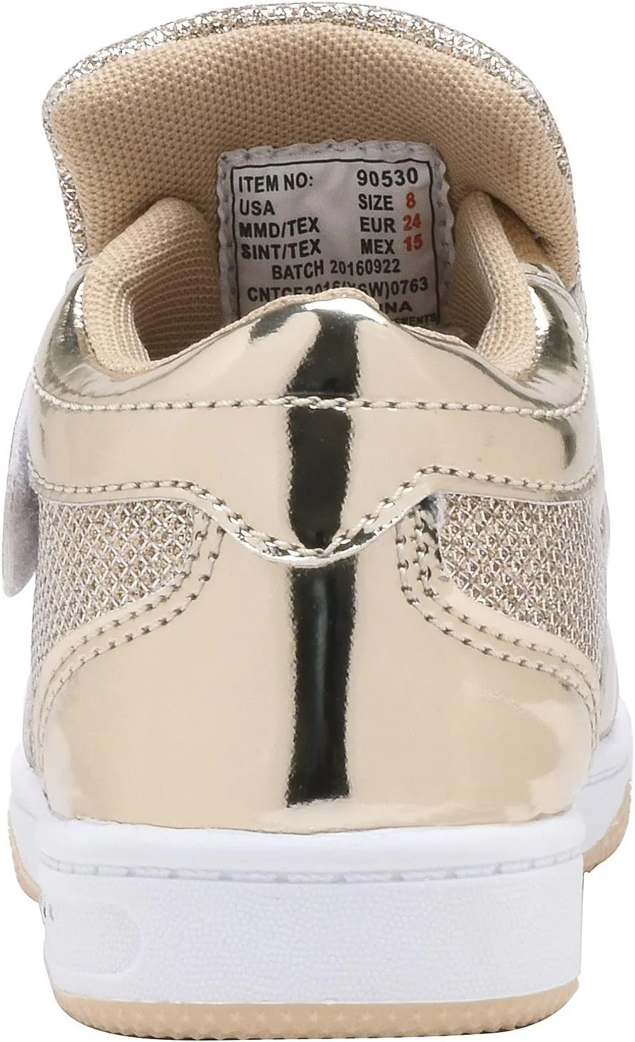 Toddler Glitter Shoes Girl's Flashing Sneakers with Cute Bowknot