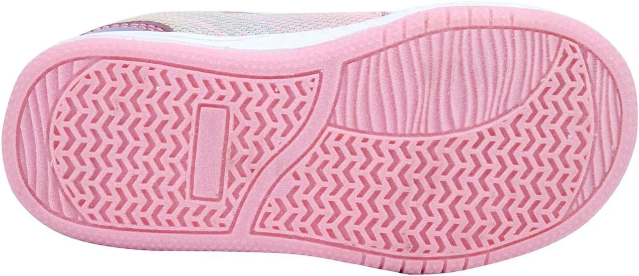 Toddler Glitter Shoes Girl's Flashing Sneakers with Cute Bowknot