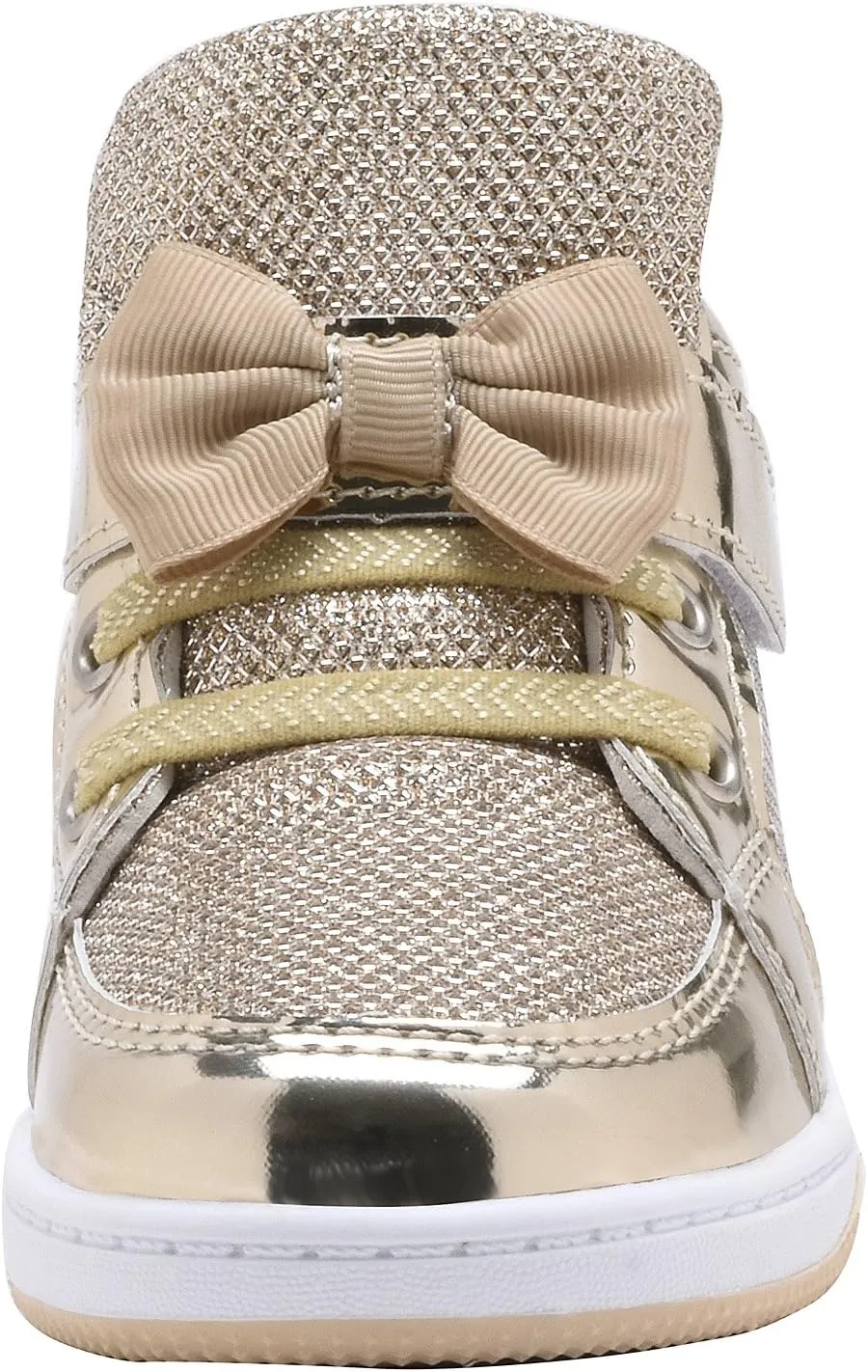 Toddler Glitter Shoes Girl's Flashing Sneakers with Cute Bowknot