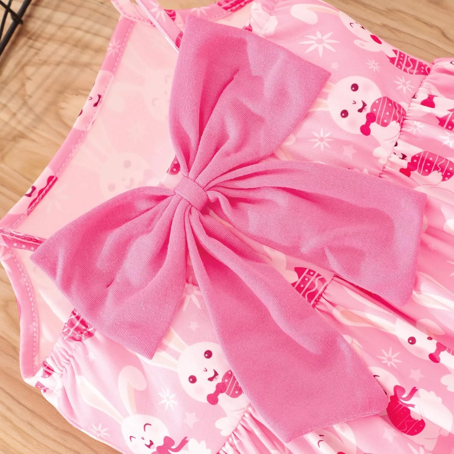 Toddler Summer Dress Dinosaur Backless Sundress Baby Girl Bowknot Dresses Birthday Beach Dress