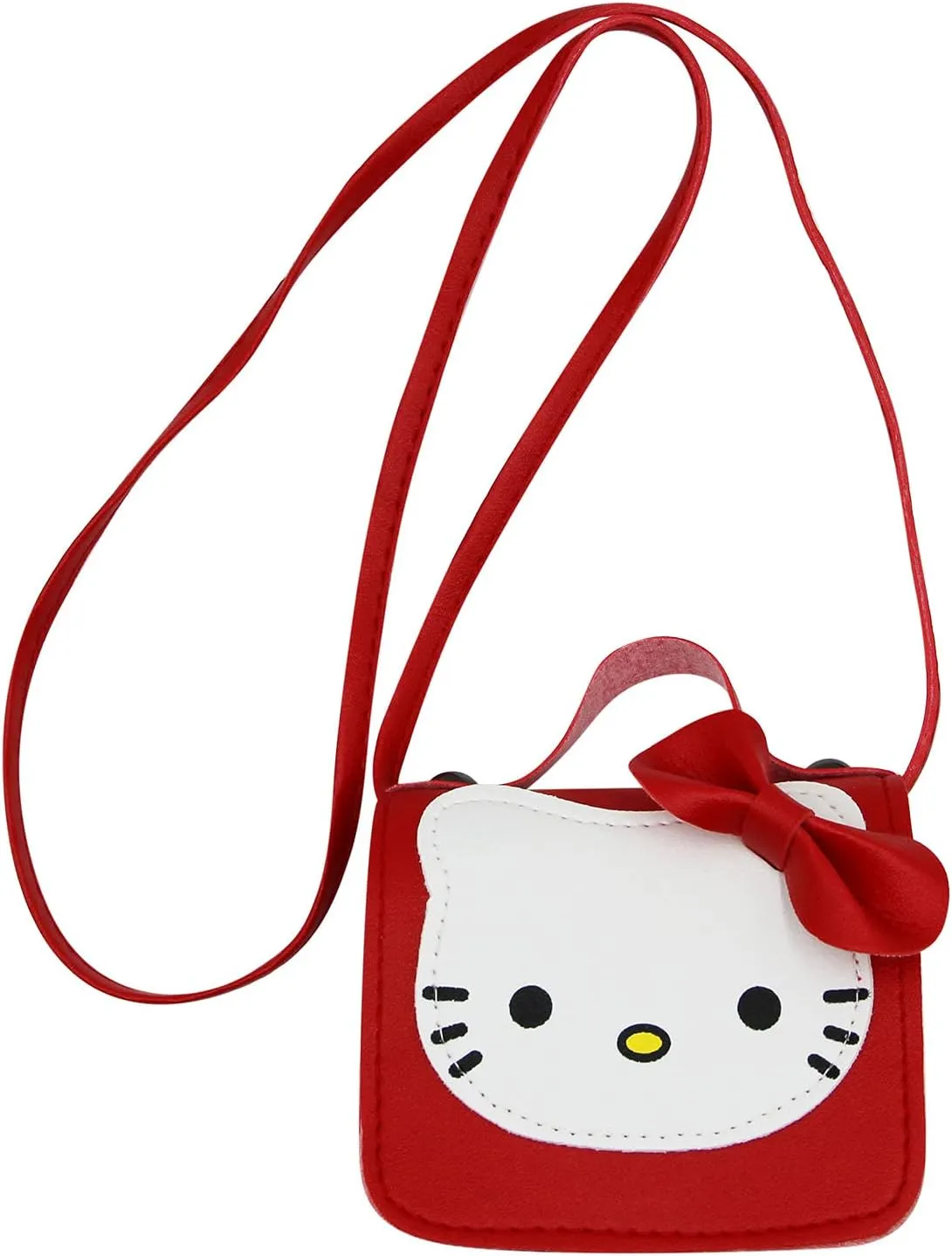 Toddlers Kids Purse Cute Cartoon Bowknot Cat Crossbody Bag Little Girls Small Leather Shoulder Bag Tote Handbag