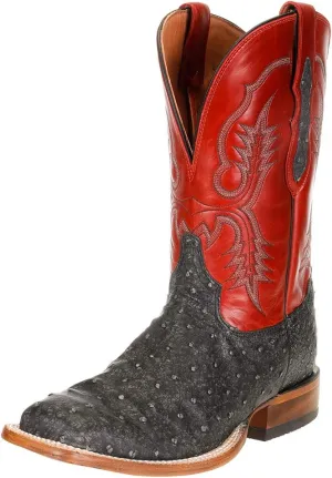 Tony Lama Men's Augustus Chocolate Western Boot Wide Square Toe - 6090